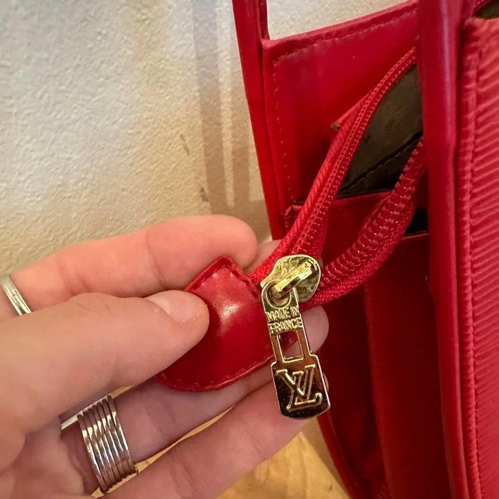 Louis Vuitton Red Épi Leather Vintage Bag